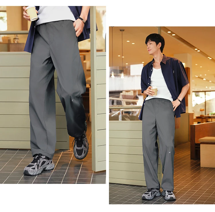 Semir Men Pants Functional 2026 Lightweight Loose Fit Straight Urban Casual Everyday Style Soft Comfortable Daily Wear Trendy