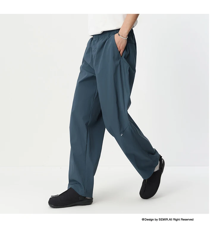 Semir Men Pants Functional 2026 Lightweight Loose Fit Straight Urban Casual Everyday Style Soft Comfortable Daily Wear Trendy