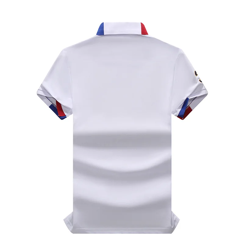 New Arrivals Polo Shirt Men Short Sleeved California of USA Embroidery White Eagle Golf Wear Collar T-shirt Plus US Size XS-7XL