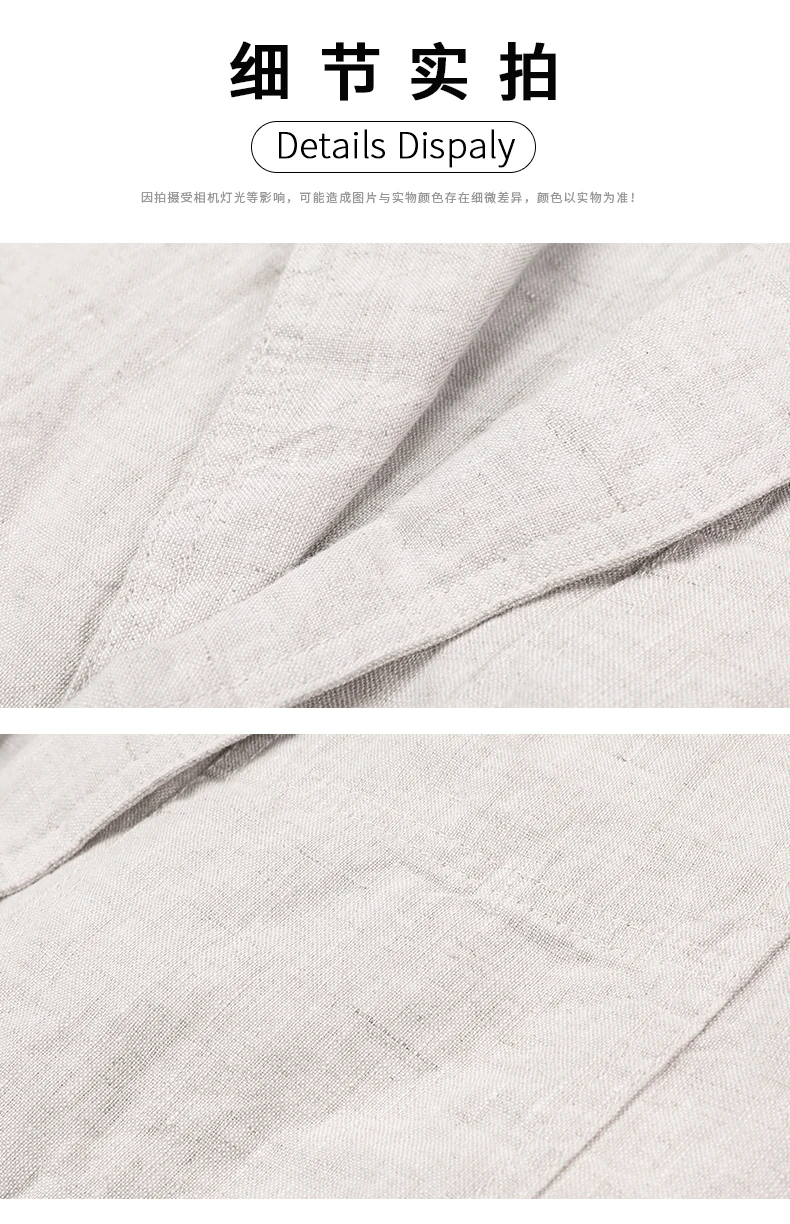 Spring Summer 2025 New High-Quality Men's Fashion Handsome Linen Suit Thin Men's Coat Fabric Composition 100% Linen Blazer