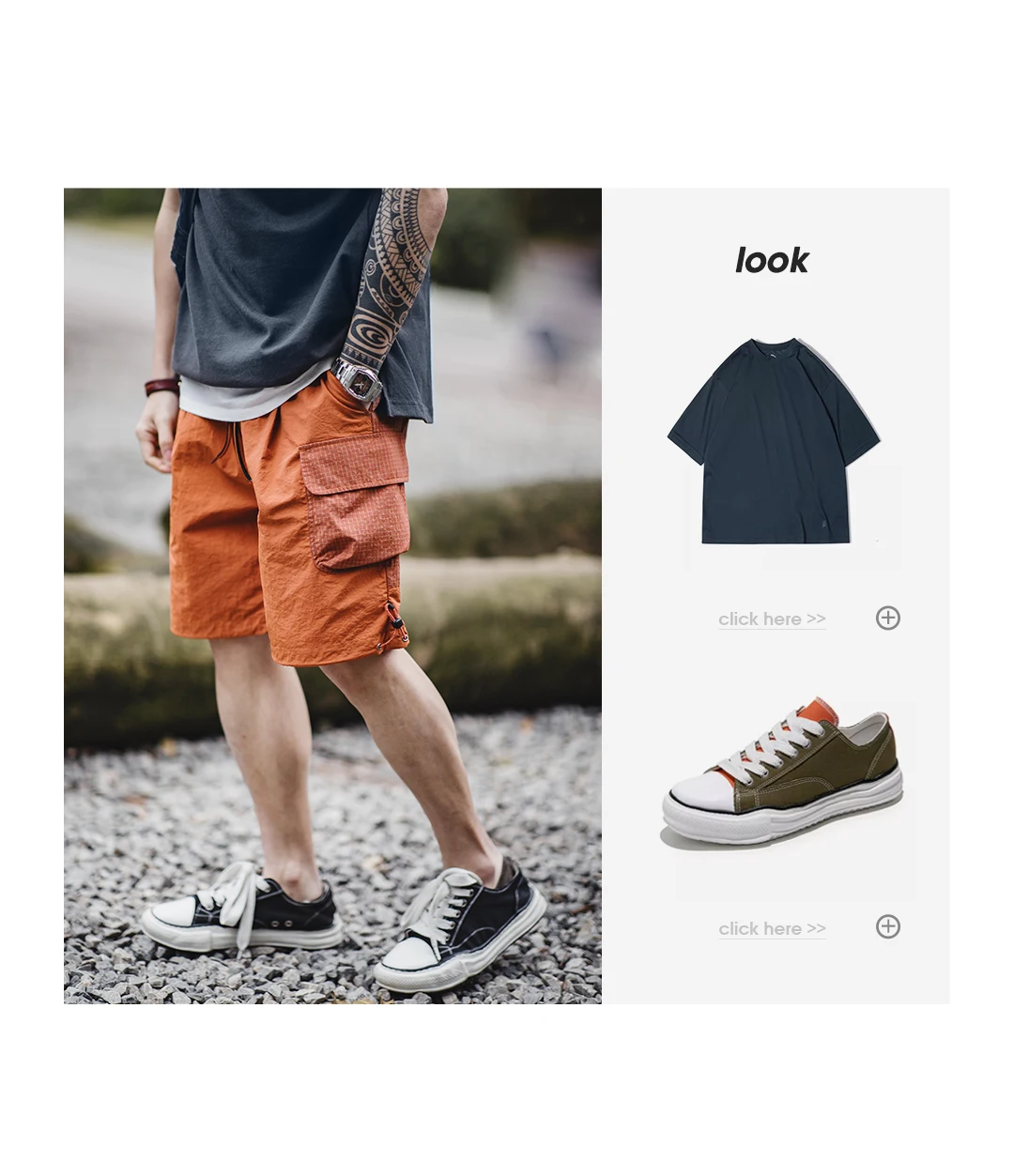 Maden Summer Men Straight Shorts Orange Patchwork Gingham Loose Beach Pants Plus Size Shorts Elastic Waist Light Breathable