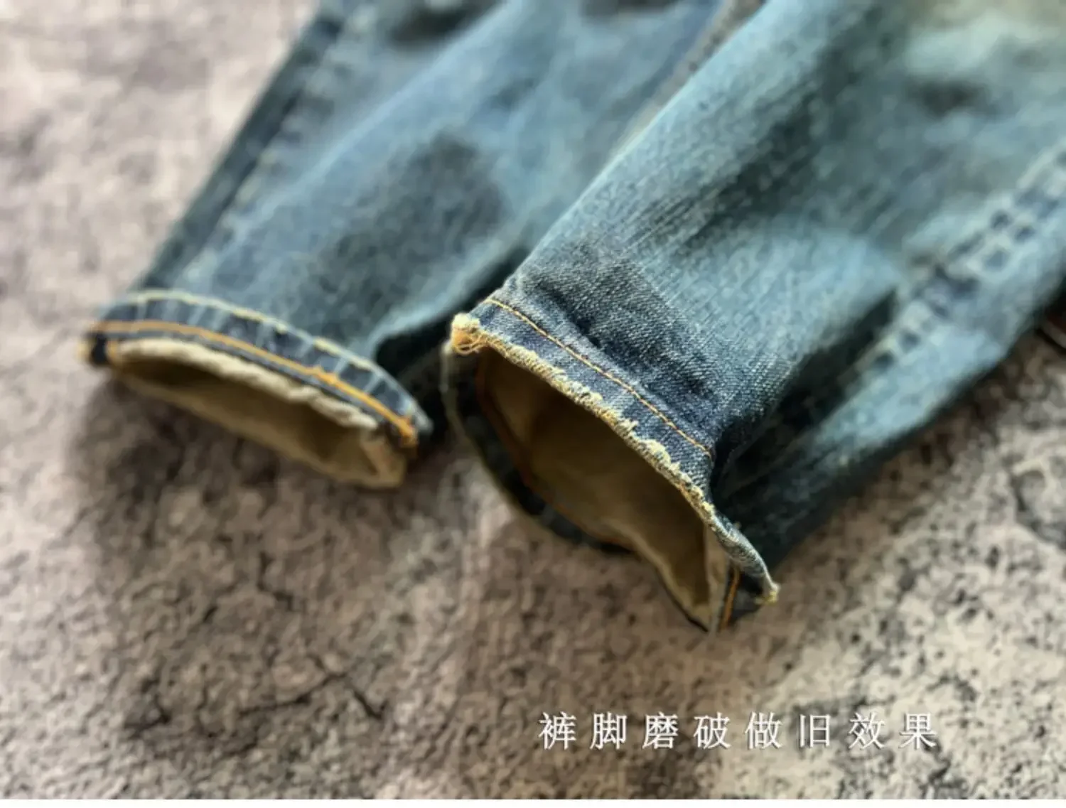 Heavyweight Heavy Washed Denim Jeans for Men Autumn Winter Vintage Selvedge Soft Loose Straight Pants 100% Cotton Y2k Youth Male