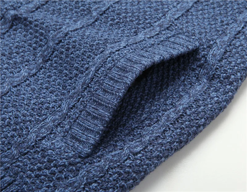 Winter Vest Men Sweater Zipper Warm Thick Male Cardigan Clothing Fleece Wool Liner Sleeveless Jackets Vintage Black Red