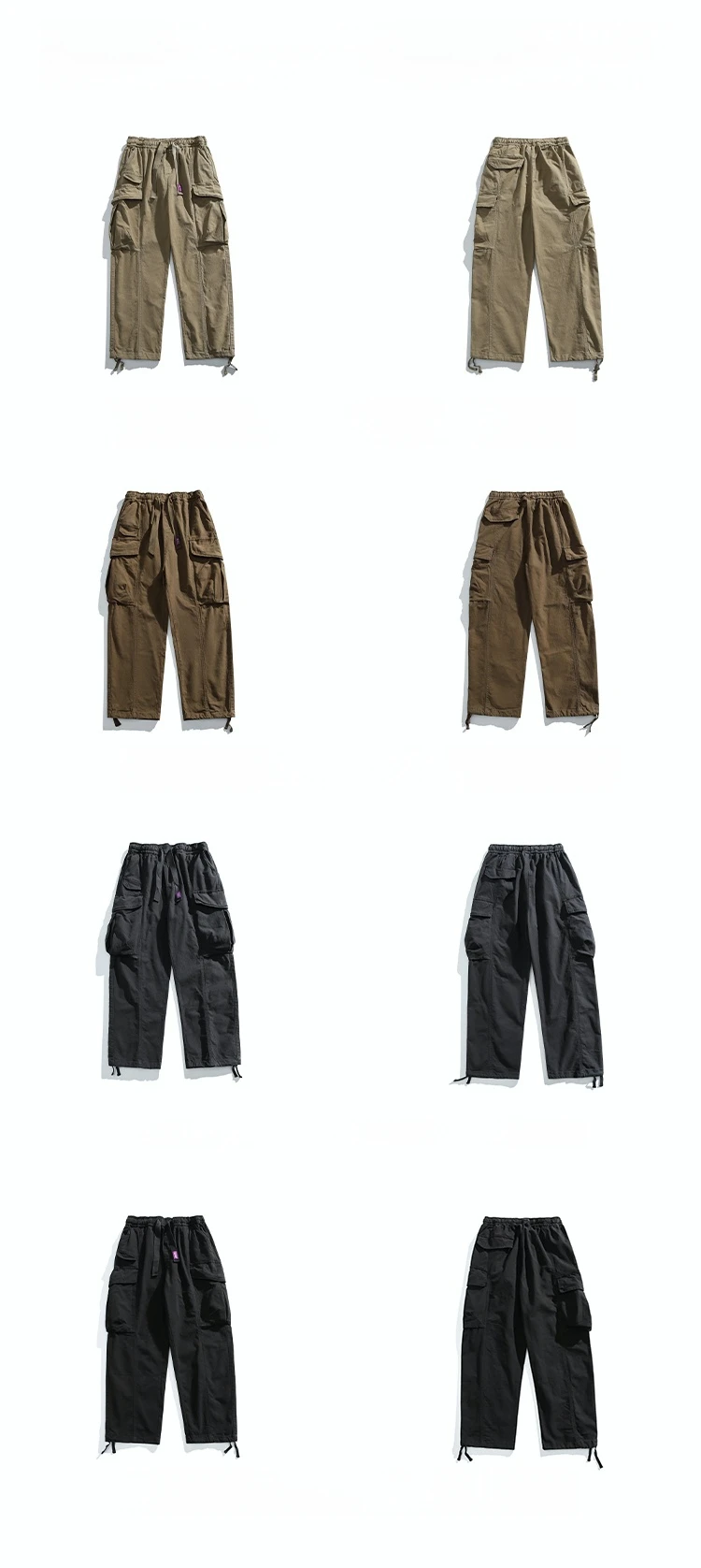 Oversized Cargo Pants For Men Multi Pocket Loose Fit Streetwear Casual American Style Korean Trendy Fashion Straight Leg Pants