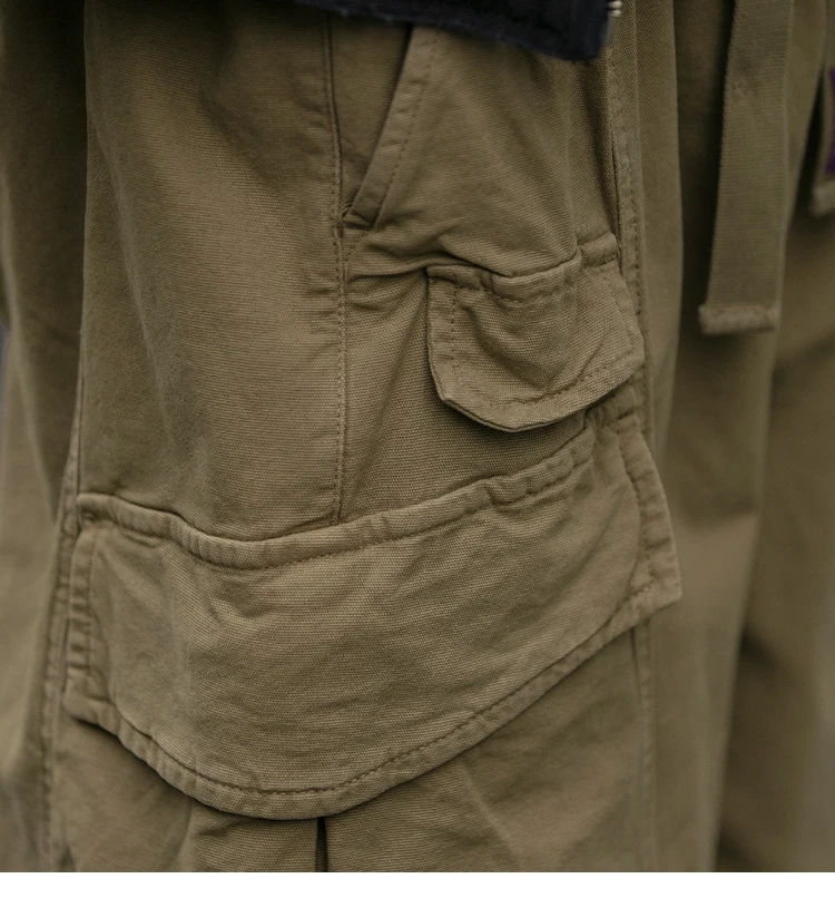 Oversized Cargo Pants For Men Multi Pocket Loose Fit Streetwear Casual American Style Korean Trendy Fashion Straight Leg Pants