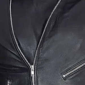 Men Leather Jacket -imitation Lambskin Winter Vintage Motorcycle Biker Jacket, Moto Riding & Racing Jacket