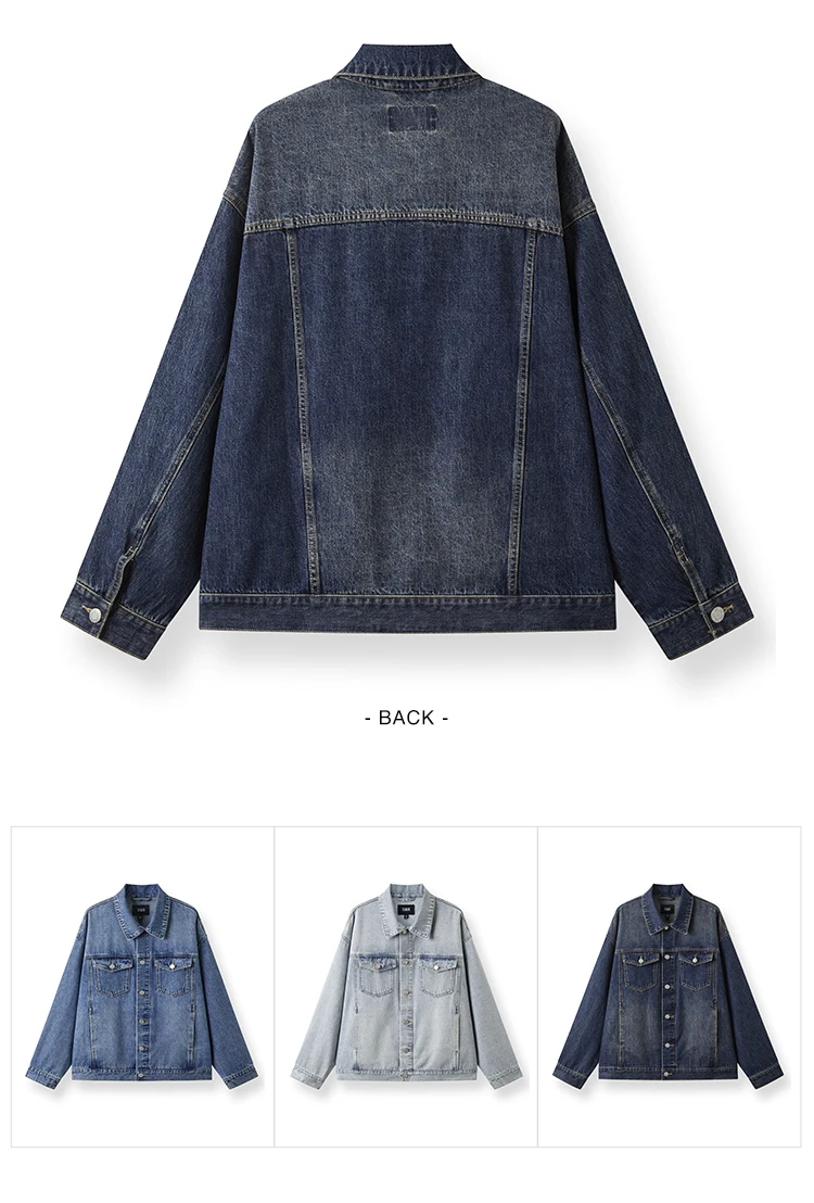 Semir Retro Jacket Unisex 2026 Spring Denim Loose Lapel Casual Versatile Fashion Comfortable Daily Wear Outerwear