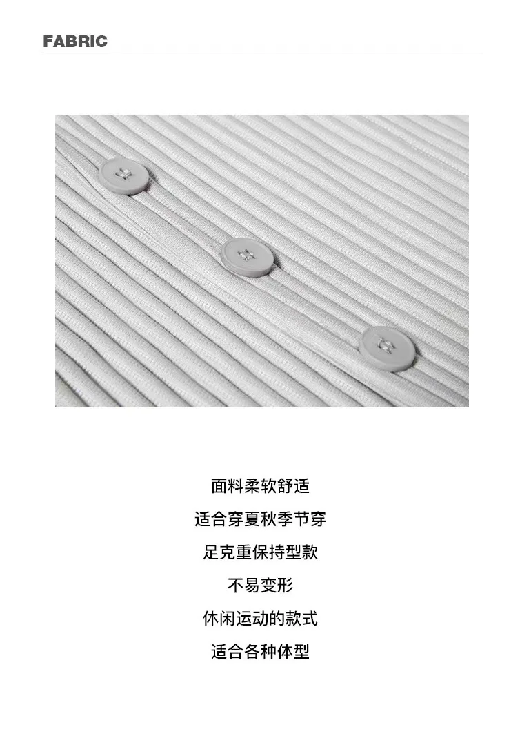 Pleated Long Sleeve Mens Shirt Jacket Simple Lapel Top Coat Jacket Stretch Straight Nine Pants Casual Harlequin Pants Set