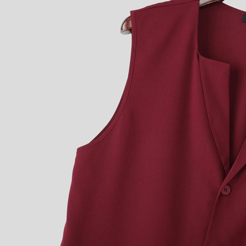 INCERUN Men Sets Solid Color Lapel Long Sleeve Long Style Cloak Blazer & Pants 2PCS Streetwear Loose Fashion Men's Casual Suits