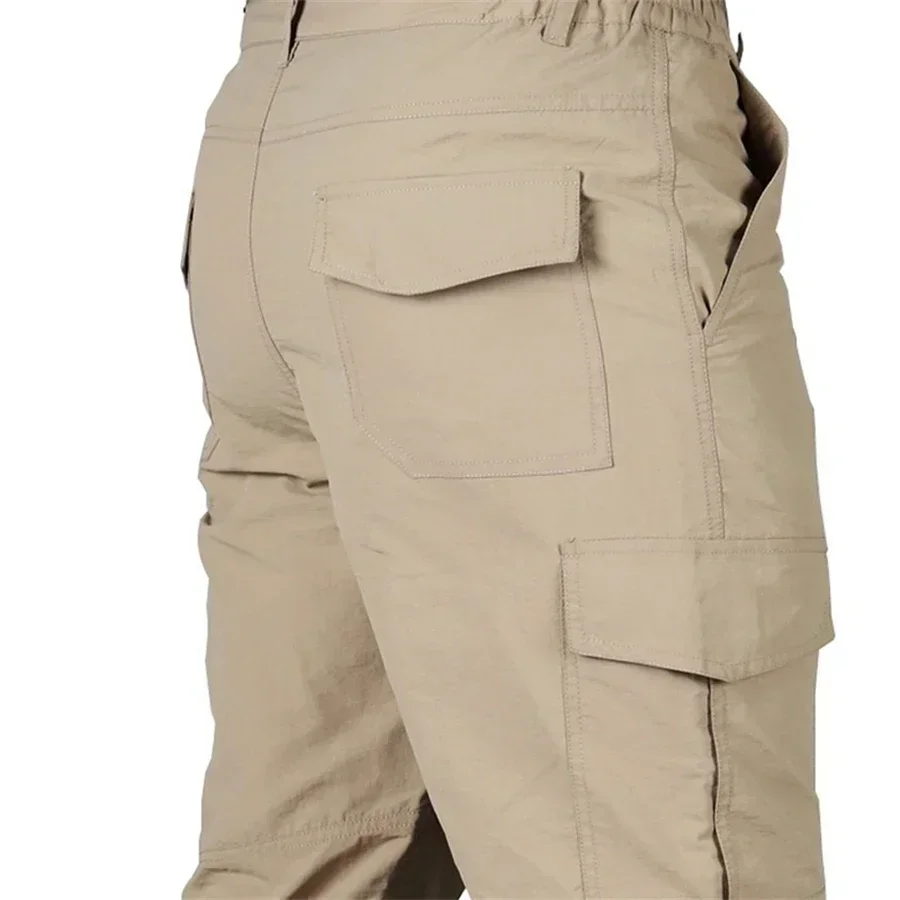 Outdoor Waterproof Tactical Cargo Pants Men Breathable Summer Casual Army Military Long Trousers Male Quick Dry Cargo Pants