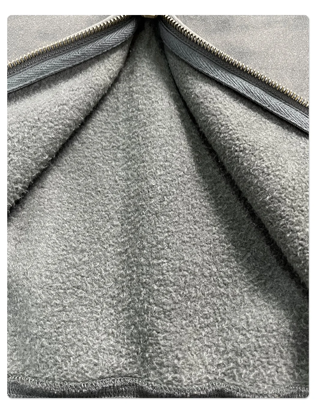 New Autumn and Winter Cashmere Zip Up Jacket Streetwear Casual Oversized Acid Washed Wax Printed Hooded Fleece Zipper Hoodie