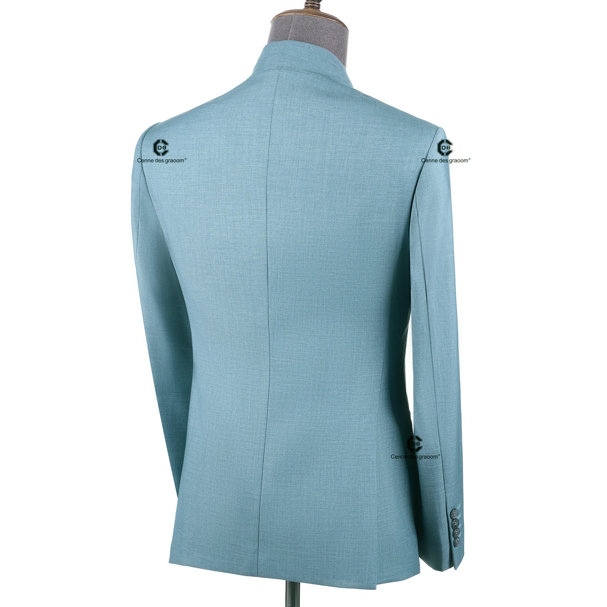 Cenne Des Graoom 2026 Mandarin Collar Suit Traditional Chinese Tunic Clothing Jacket Pants Formal Casual Official Daily Wear
