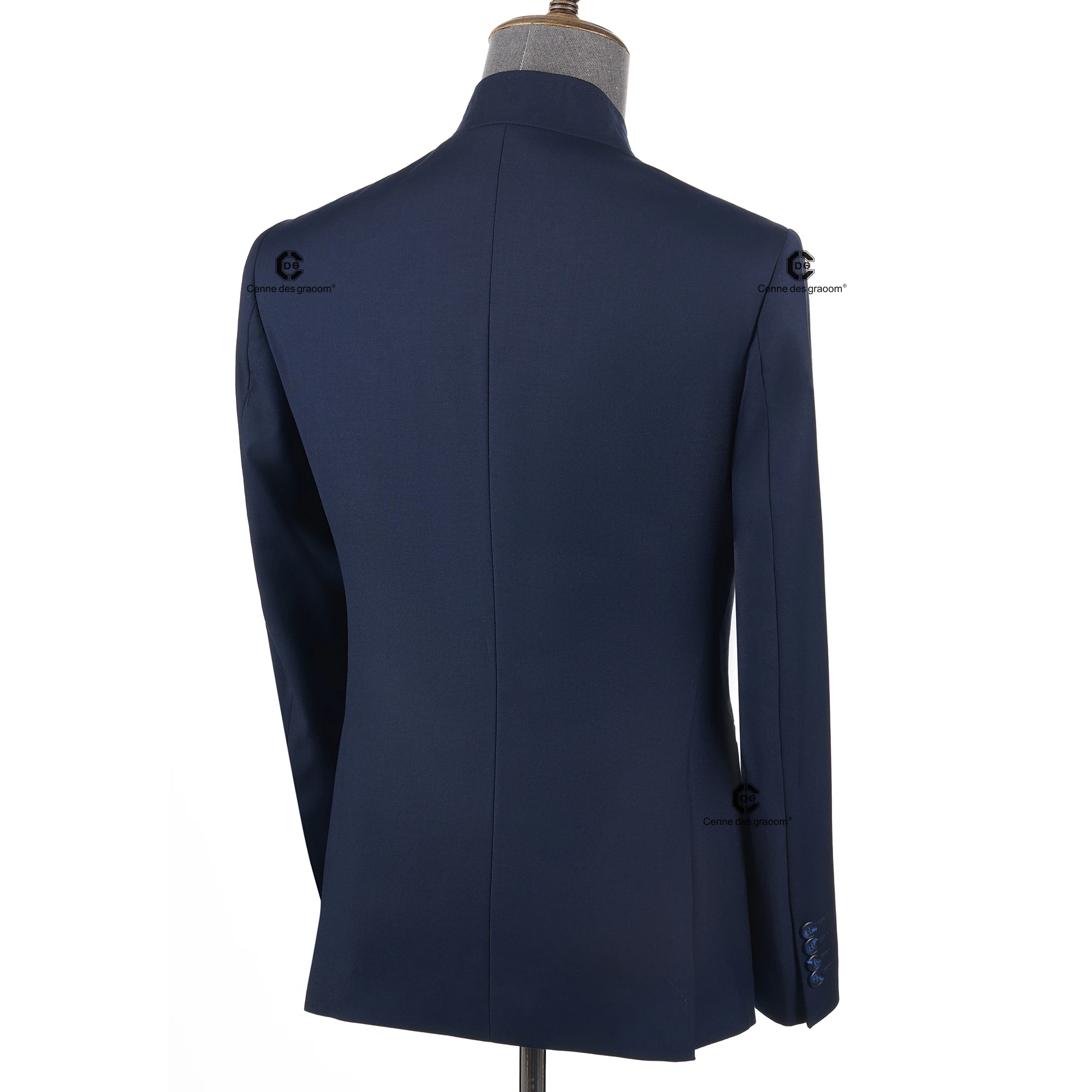 Cenne Des Graoom 2026 Mandarin Collar Suit Traditional Chinese Tunic Clothing Jacket Pants Formal Casual Official Daily Wear