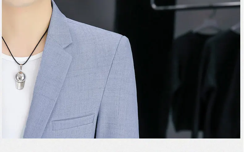 Blazer Men's Fashion Business Gentleman Groom Professional Gentleman Form-fitting Versatile Casual Formal Wear High-end Blazer