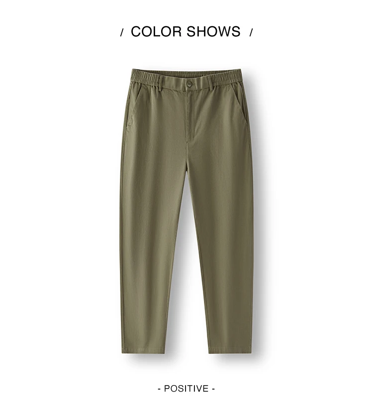 Semir Versatile Pants Men 2026 Spring Solid Color Tapered Casual Comfortable Daily Wear Stylish Long Trousers