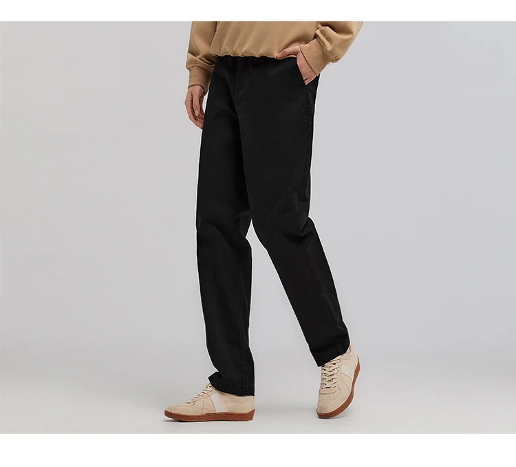 Semir Versatile Pants Men 2026 Spring Solid Color Tapered Casual Comfortable Daily Wear Stylish Long Trousers