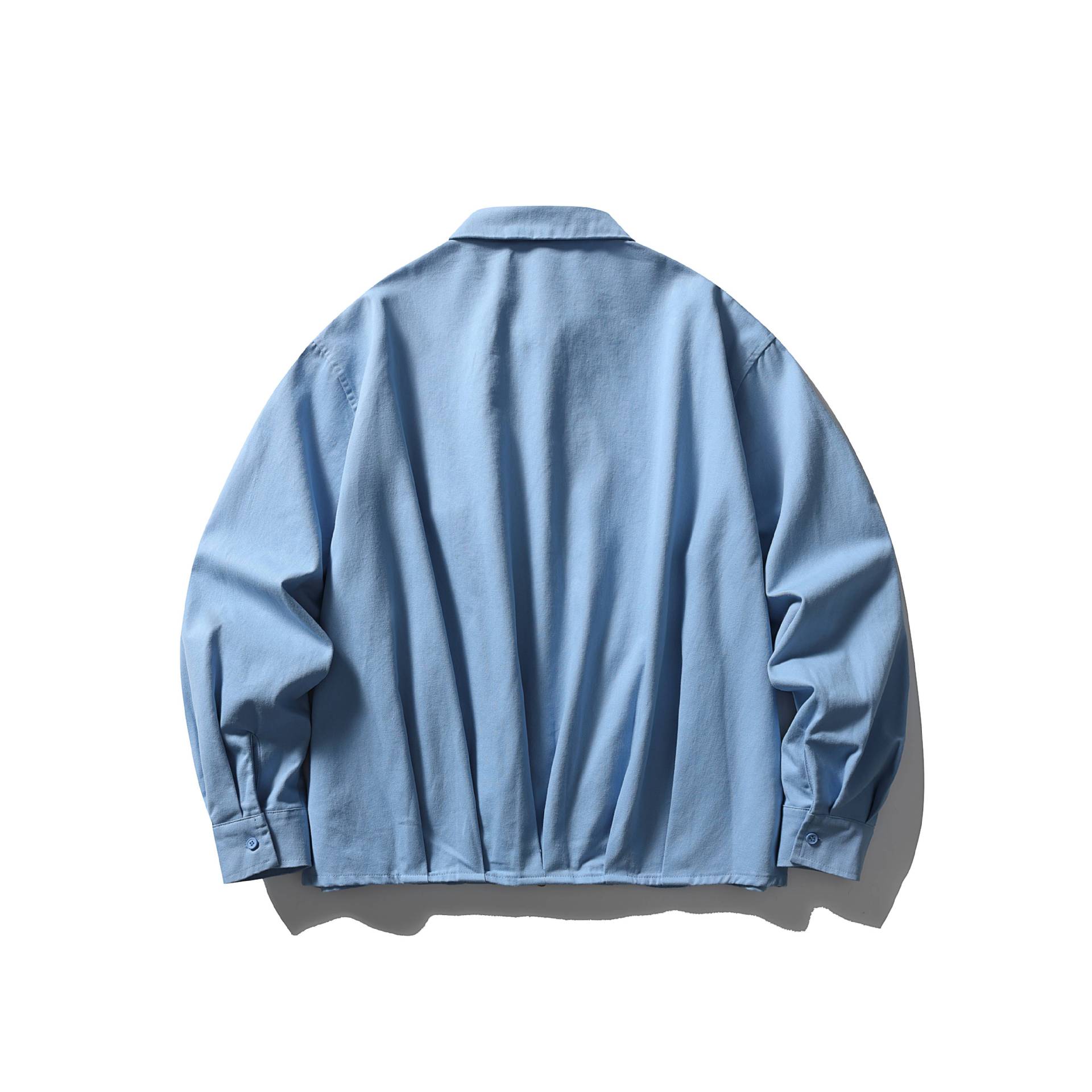 Men Teen Cityboy Outdoor Fashion Loose Casual Long Sleeve Cotton Cargo Shirts Coat Male Japan Streetwear Shirts Blouses Tops