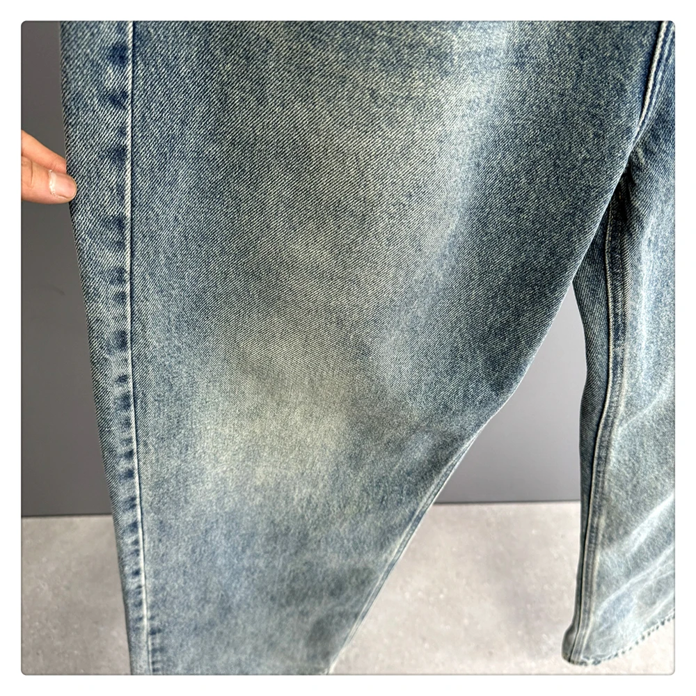 Japanese Vintage Distressed Baggy Jeans Men Clothing Harajuku Casual Denim Cargo Pants Korean Fashion Hip Hop Trousers Male