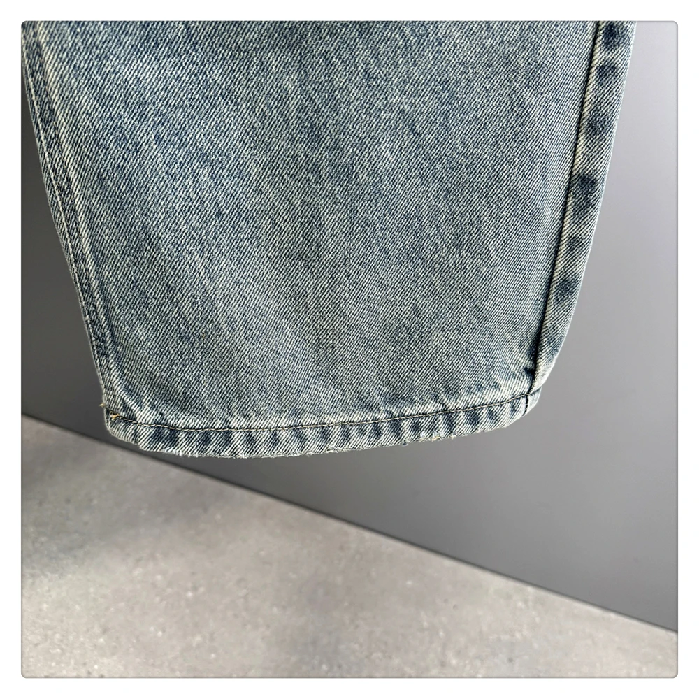 Japanese Vintage Distressed Baggy Jeans Men Clothing Harajuku Casual Denim Cargo Pants Korean Fashion Hip Hop Trousers Male