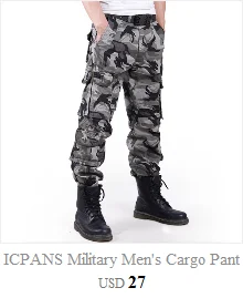 ICPANS Tactical Pants Men Military Army Black Cotton ix9 Zipper Streetwear Autumn Winter Cargo Pants Men military style Trousers