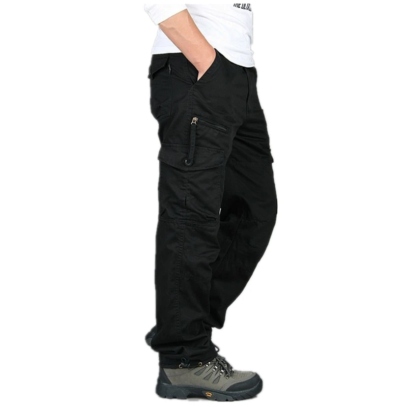 ICPANS Tactical Pants Men Military Army Black Cotton ix9 Zipper Streetwear Autumn Winter Cargo Pants Men military style Trousers