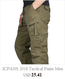 ICPANS Tactical Pants Men Military Army Black Cotton ix9 Zipper Streetwear Autumn Winter Cargo Pants Men military style Trousers