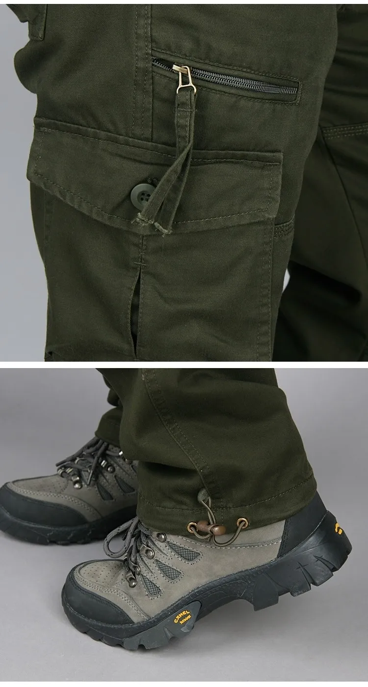 ICPANS Tactical Pants Men Military Army Black Cotton ix9 Zipper Streetwear Autumn Winter Cargo Pants Men military style Trousers
