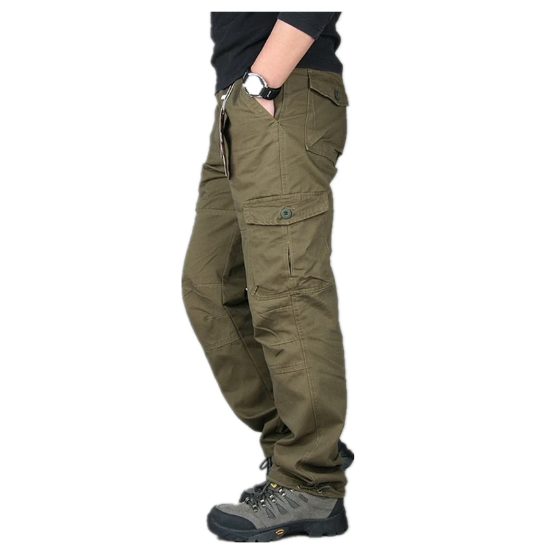 ICPANS Tactical Pants Men Military Army Black Cotton ix9 Zipper Streetwear Autumn Winter Cargo Pants Men military style Trousers