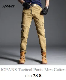 ICPANS Tactical Pants Men Military Army Black Cotton ix9 Zipper Streetwear Autumn Winter Cargo Pants Men military style Trousers