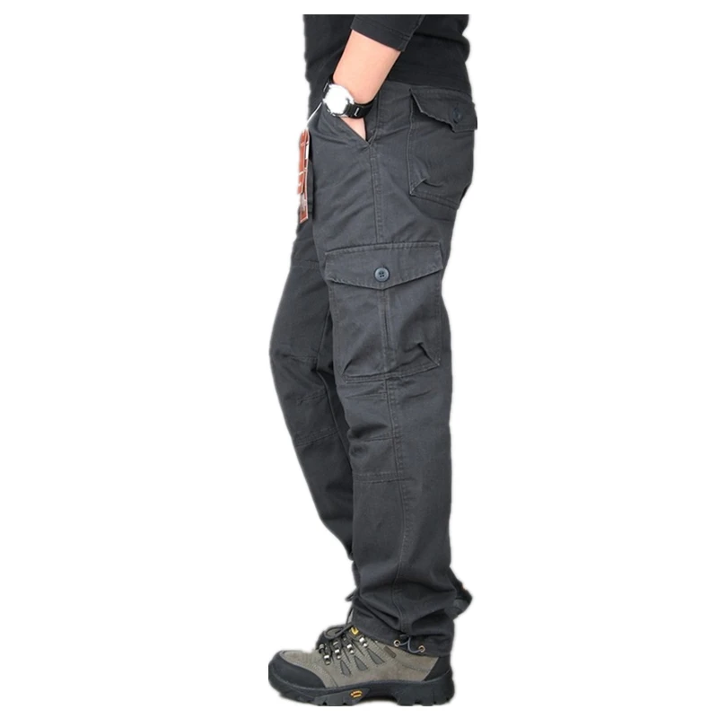 ICPANS Tactical Pants Men Military Army Black Cotton ix9 Zipper Streetwear Autumn Winter Cargo Pants Men military style Trousers