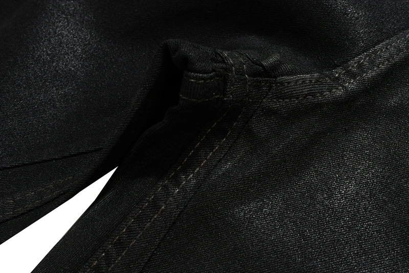 Vintage Batik Coating Black Slim Fit Flare Jeans Elasticity Stretch Ribbon Y2k Streetwear Casual Skinny Bell Bottom Jeans