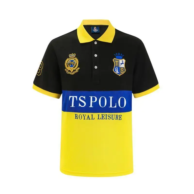 Classic Men Short Sleeve Polo Shirt 2026 New Golf Great Quality Oversize Men Button Collar T-shirt US Size Clothing Manufacturer