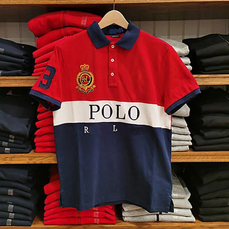Classic Men Short Sleeve Polo Shirt 2026 New Golf Great Quality Oversize Men Button Collar T-shirt US Size Clothing Manufacturer