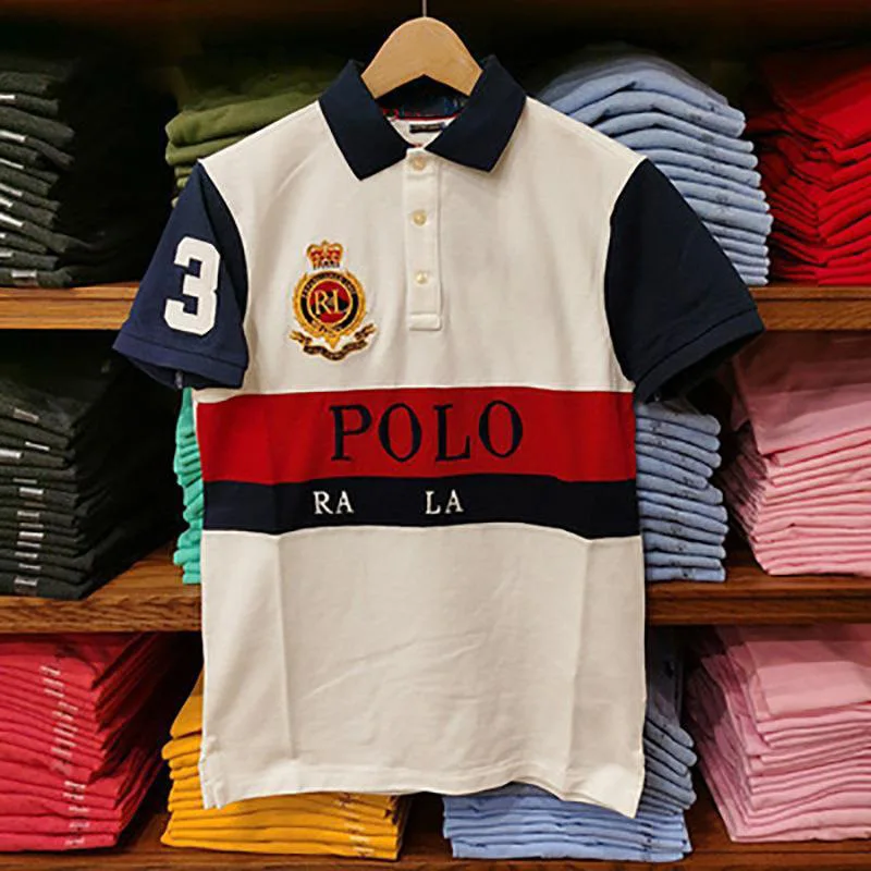 Classic Men Short Sleeve Polo Shirt 2026 New Golf Great Quality Oversize Men Button Collar T-shirt US Size Clothing Manufacturer