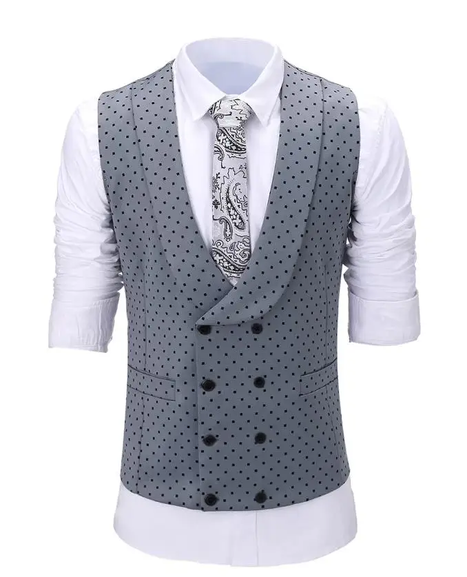 Mens suits Wave point Three Pieces Men Dress Suits Casual Commuter office business suits For Wedding(Blazer+Vest+Pants)