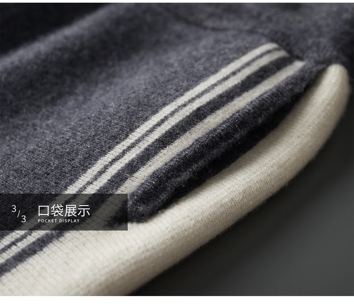 Men's 100% Merino Wool Two-piece Sets Hooded Collar Zipper Cardigan and Straight-leg Pant Autumn Winter Thickened Knit Clothing