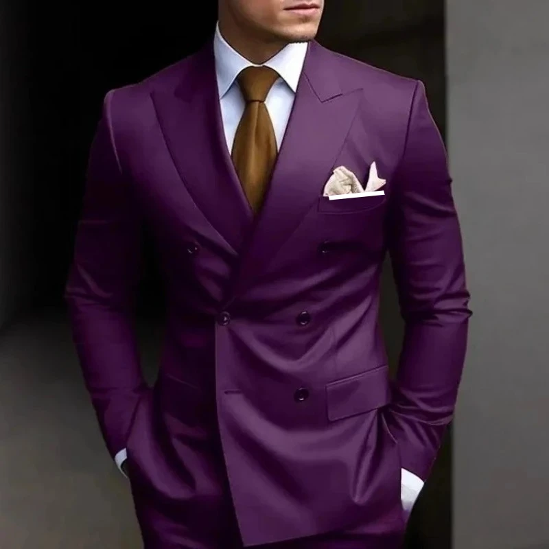 Luxury Fashion Light Suit Suit Men's Banquet Daily Casual Business suit men wedding suits for men