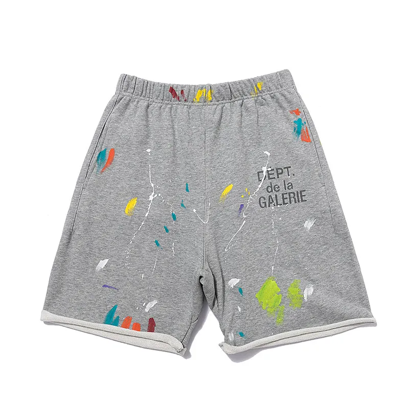 Gallery Dept Graffiti Shorts Street Loose Casual Sweatpants