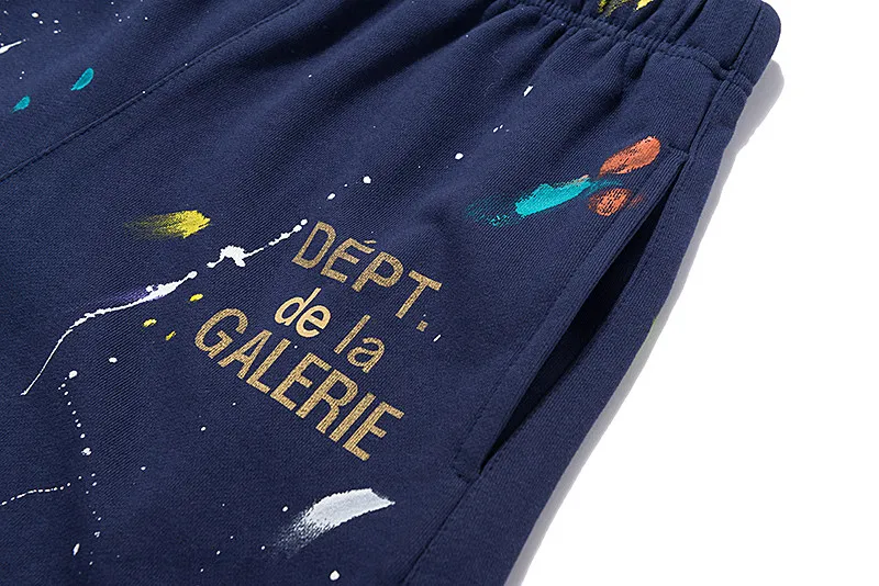 Gallery Dept Graffiti Shorts Street Loose Casual Sweatpants