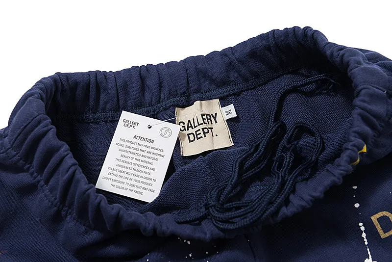 Gallery Dept Graffiti Shorts Street Loose Casual Sweatpants