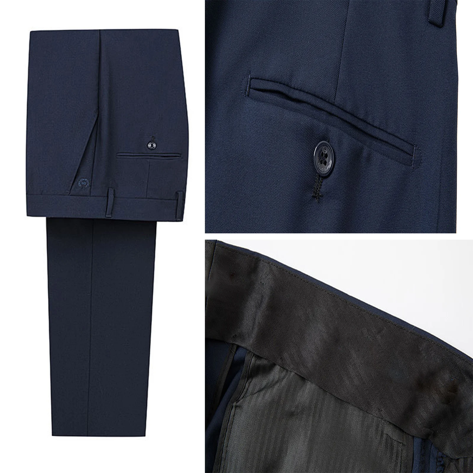 Embroidered Men Suit 3 Pieces Printed Striped With Lapel For Wedding Banquet Work Business Tuxedo Set Jacket Vest With Pants