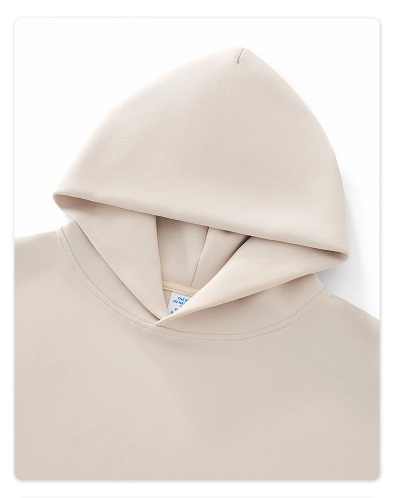 ZODF Trendy Winter 350gsm Solid Fleece Hooded Hoodies For Man Unisex Boxyfit Solid Warm Pullovers Brand Clothing HY0038