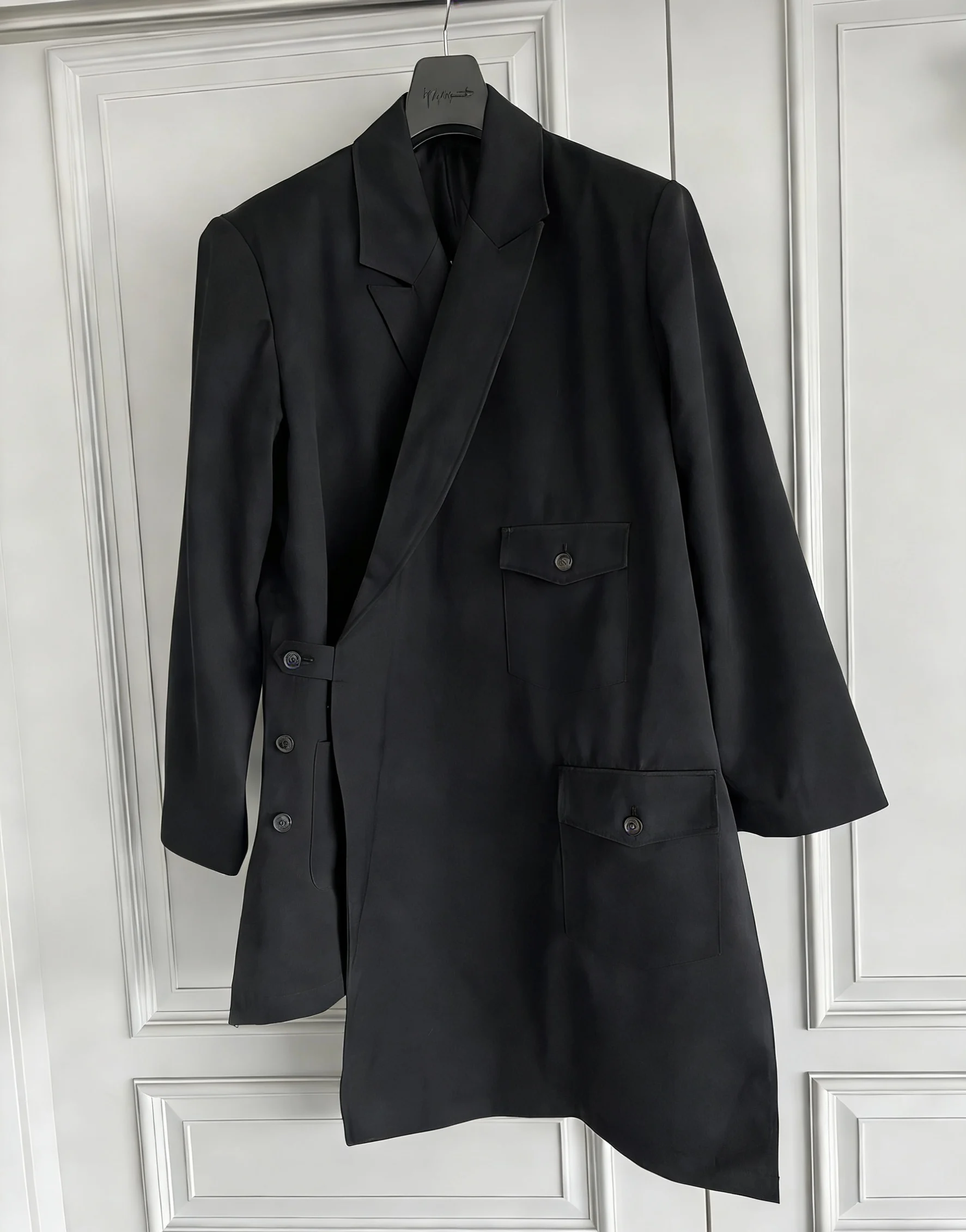 TOP-YAMAMOTO Original Design, original multi-functional deconstructed casual wool jacket, Yamamoto style coat