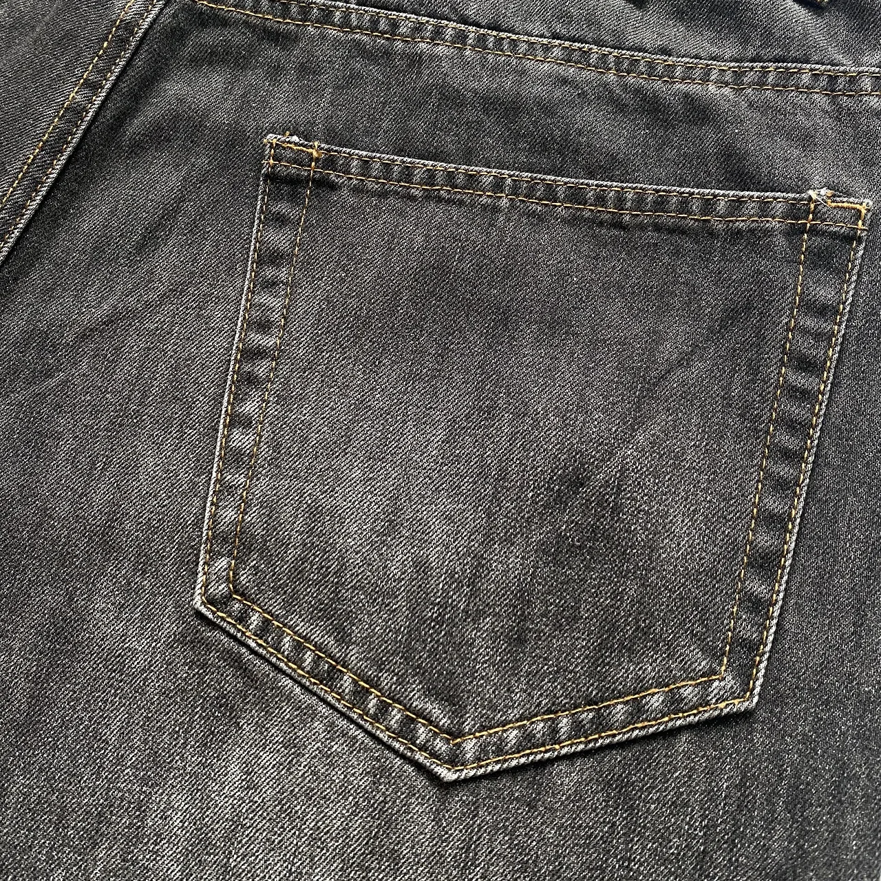 Kapital Vintage Kazuhiro Hirata Japanese Vintage Pinted Bone Loose Straight Denim Shorts for Men
