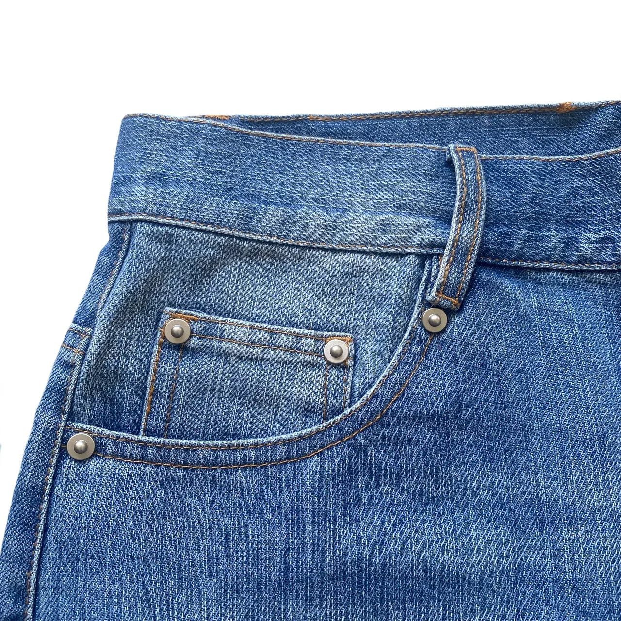 Kapital Vintage Kazuhiro Hirata Japanese Vintage Pinted Bone Loose Straight Denim Shorts for Men