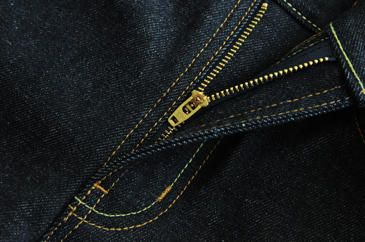Saucezhan 316XX-18OZ Mens Jeans Selvedge Denim Jeans Raw Denim Straight Thick Autumn and Winter Vintage Jeans Pants