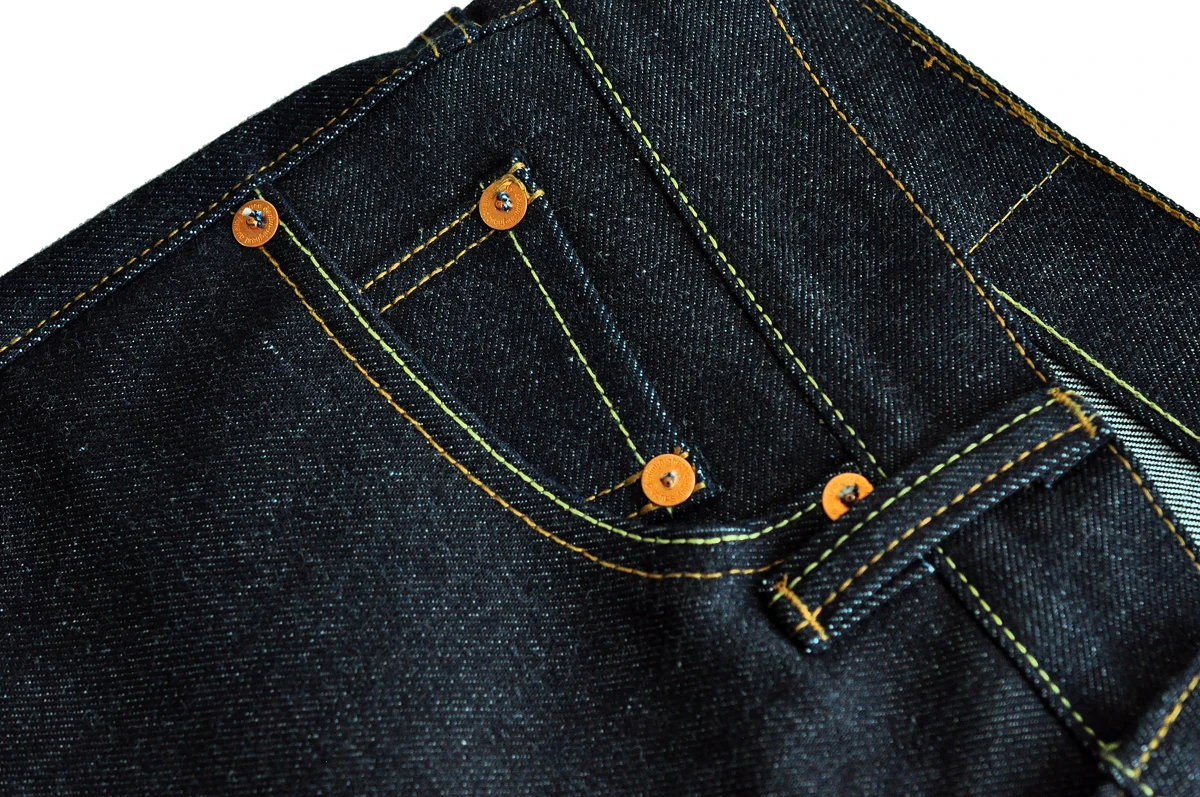 Saucezhan 316XX-18OZ Mens Jeans Selvedge Denim Jeans Raw Denim Straight Thick Autumn and Winter Vintage Jeans Pants