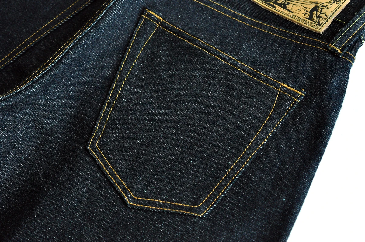 Saucezhan 316XX-18OZ Mens Jeans Selvedge Denim Jeans Raw Denim Straight Thick Autumn and Winter Vintage Jeans Pants