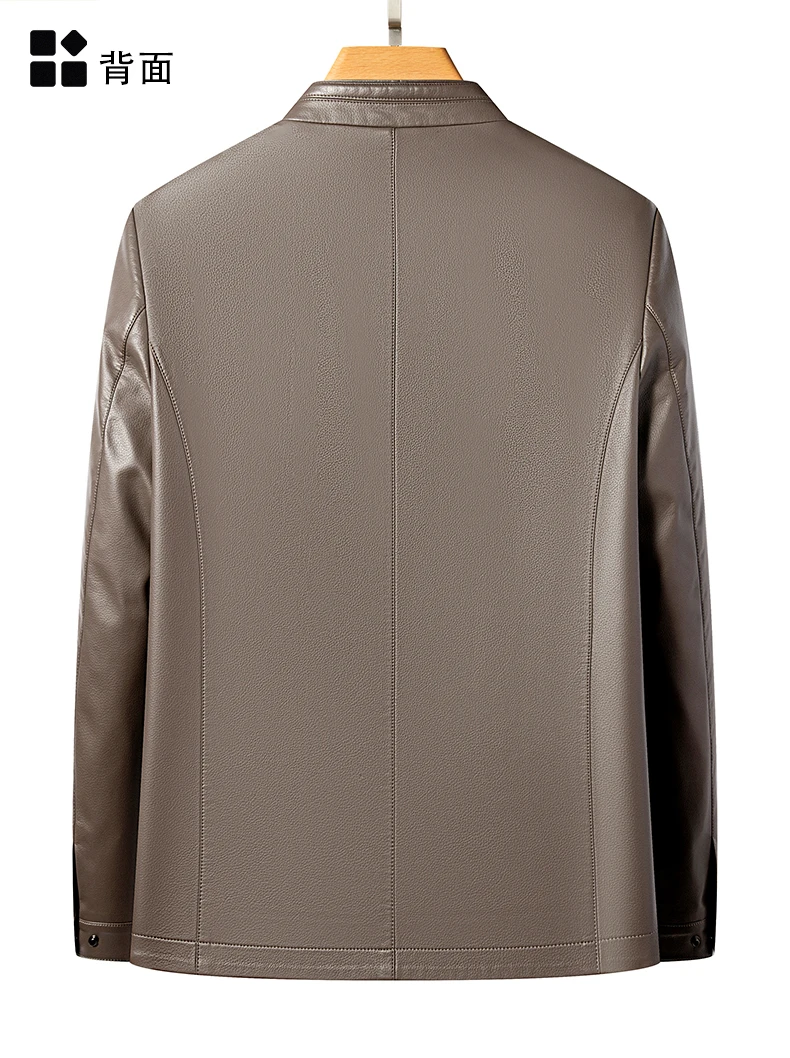 YN-2581 Spring And Autumn New Men's Genuine Leather Coat, Fur Integrated, Casual Natural Sheepskin Coat, Winter Thickened Top