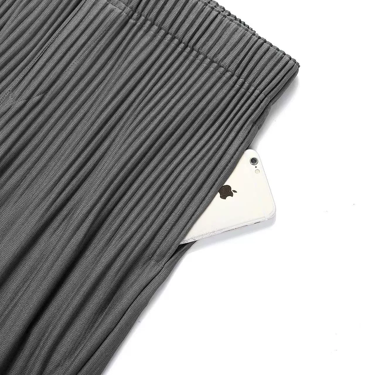Miyake Pleated Pants Harem Pants Men Japanese Streetwear Men Casual Baggy Trousers For Men Fashion Breathable Low-crotch Pants